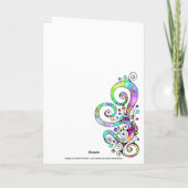 Spiral handgeschilderd ontwerp 1 kaart (Achterkant)