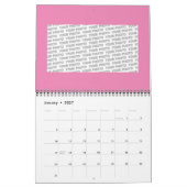 Spiral handgeschilderd ontwerp 1 kalender (Jan 2027)
