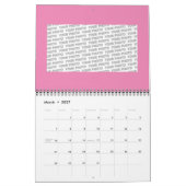 Spiral handgeschilderd ontwerp 1 kalender (Mar 2027)
