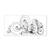Spiral handgeschilderd ontwerp 1 rubberstempel (Afrduk)