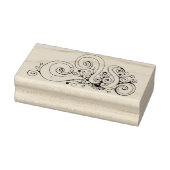 Spiral handgeschilderd ontwerp 1 rubberstempel (Stempel)