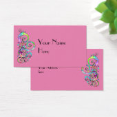 Spiral handgeschilderd ontwerp 1 visitekaartje (Bureau)