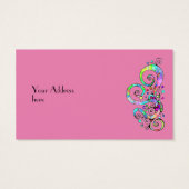 Spiral handgeschilderd ontwerp 1 visitekaartje (Achterkant)