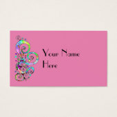 Spiral handgeschilderd ontwerp 1 visitekaartje (Voorkant)