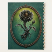 Spiral Hardcover Planner with a surreal rose (Achterkant)