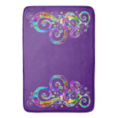 Spiral Heart Hand Gepiliseerd Design 2 Badmat (Voorkant Verticaal)