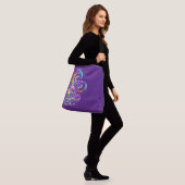 Spiral Heart Hand Gepiliseerd Design 2 Crossbody Tas (Op model)