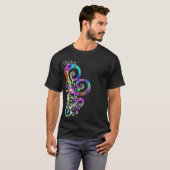 Spiral Heart Hand Gepiliseerd Design 2 T-shirt (Voorkant volledig)