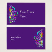 Spiral Heart Hand Gepiliseerd Design 2 Visitekaartje (Voorkant /achterkant)