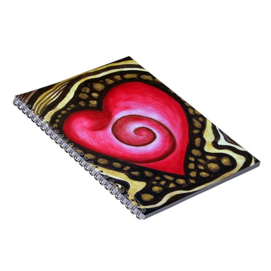 Spiral Heart of Love Notebook Notitieboek (Rechterzijde)