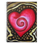 Spiral Heart of Love Notebook Notitieboek (Voorkant)