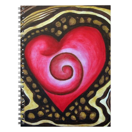 Spiral Heart of Love Notebook Notitieboek (Voorkant)