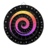 Spiral Hynotische kleuren Regelformaat Dart Board Dartbord (Voorkant)