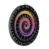 Spiral Hynotische kleuren Regelformaat Dart Board Dartbord (Voorkant Links)