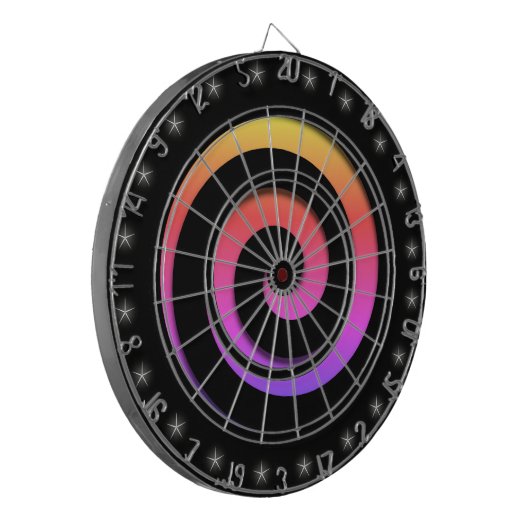 Spiral Hynotische kleuren Regelformaat Dart Board Dartbord (Voorkant Links)