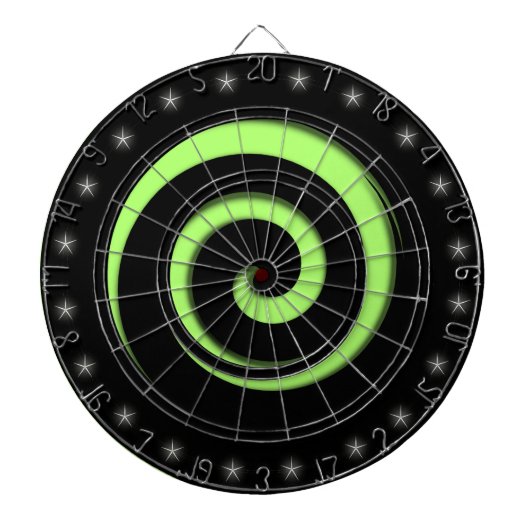 Spiral Hypnotic Hot Green Regulation Dart Board Dartbord (Voorkant)