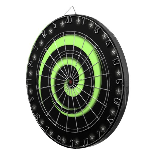 Spiral Hypnotic Hot Green Regulation Dart Board Dartbord (Voorkant Rechts)