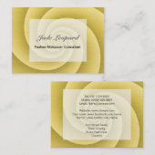 Spiral in goudpenseel Metaal Afdrukken Visitekaartje (Voorkant / Achterkant)