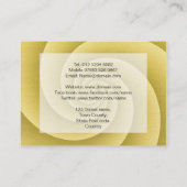 Spiral in goudpenseel Metaal Afdrukken Visitekaartje (Achterkant)