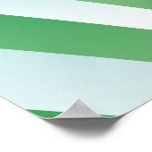 Spiral in groen en Bleek blauw Poster (Hoek)