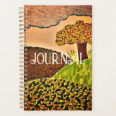 Spiral Journal met Natuur scene Planner (Voorkant)