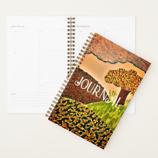 Spiral Journal met Natuur scene Planner (Display)