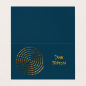 Spiral Keltisch symbool, gepersonaliseerd Visiteka Visitekaartje (Buitenkant ongevouwen)