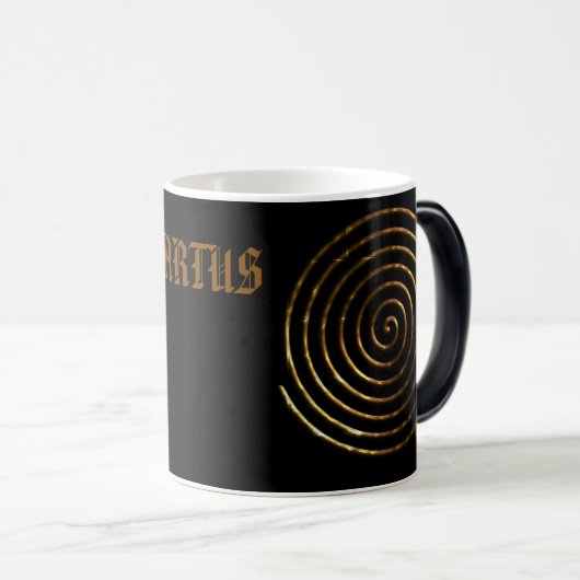 Spiral Keltisch symbool, personaliseren Magische Mok (Voorkant rechts)
