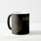 Spiral Keltisch symbool, personaliseren Magische Mok (Voorkant links)