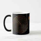 Spiral Keltisch symbool, personaliseren Magische Mok (Links)