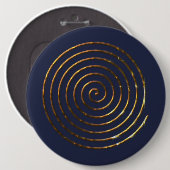 Spiral Keltisch symbool Ronde Button 6,0 Cm (Voorkant /achterkant)