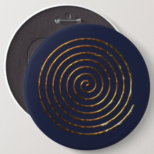 Spiral Keltisch symbool Ronde Button 6,0 Cm (Voorkant /achterkant)