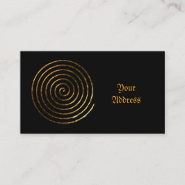 Spiral Keltisch symbool Visitekaartje