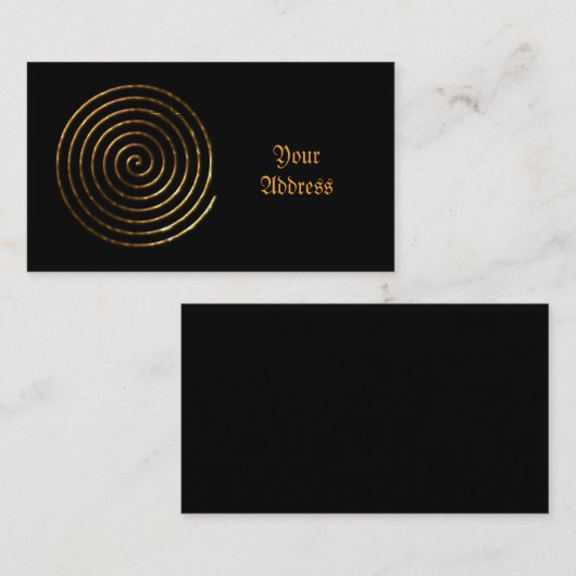 Spiral Keltisch symbool Visitekaartje (Voorkant / Achterkant)