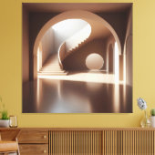 Spiral Light Architecture Canvas Afdruk (Insitu (Woonkamer))