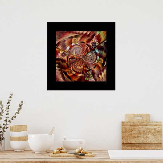 Spiral Mandala Poster (Keuken)