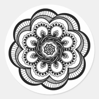 Spiral Mandala Ronde Sticker