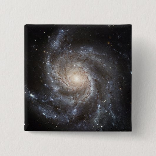 Spiral Messier 101 Vierkante Button 5,1 Cm (Voorkant)