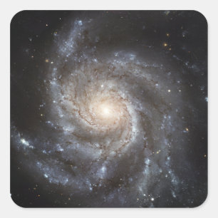 Spiral Messier 101 Vierkante Sticker