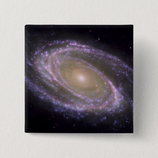 Spiral Messier 81 Vierkante Button 5,1 Cm (Voorkant)