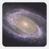 Spiral Messier 81 Vierkante Sticker (Voorkant)