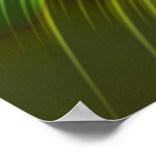 Spiral Mint Fusion Fractal Abstracte Art Poster (Hoek)