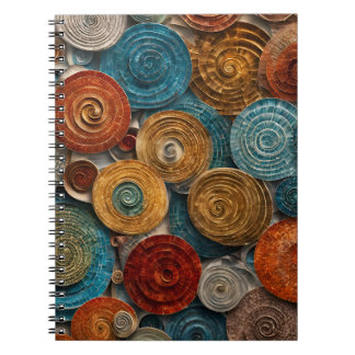 Spiral Mosaic Notitieboek - Aardse en Oceanische t