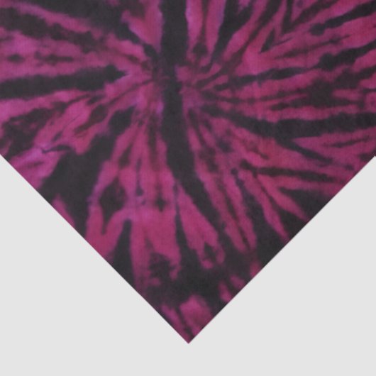 Spiral Nautilus Tie-Dye Pink Red Purple Decoupage Tissuepapier (Detail)