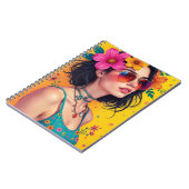 Spiral Note Boek met floraal ontwerp Notitieboek (Linkerzijde)