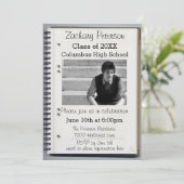 Spiral notebook - Aankondiging Afstuderen (Staand voorkant)