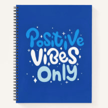 Spiral Notebook Alleen Positieve Vibes