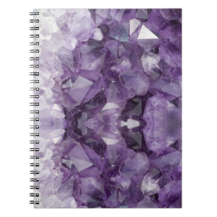 Spiral notebook Amethyst kristallen Notitieboek