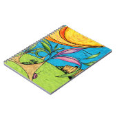 Spiral Notebook, Backyard Summer Fun Doodle Notitieboek (Linkerzijde)
