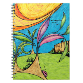 Spiral Notebook, Backyard Summer Fun Doodle Notitieboek